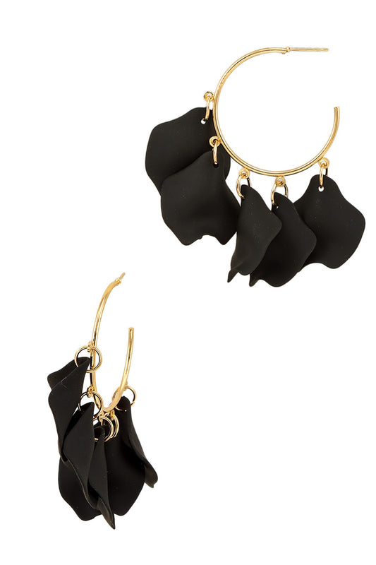 Fernanda Statement Hoops / Black