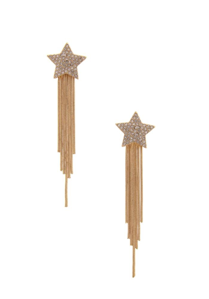 Star Fringe Statement Earrings