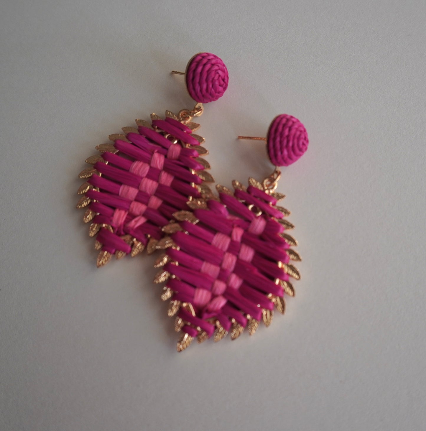 Magenta Statement Earrings