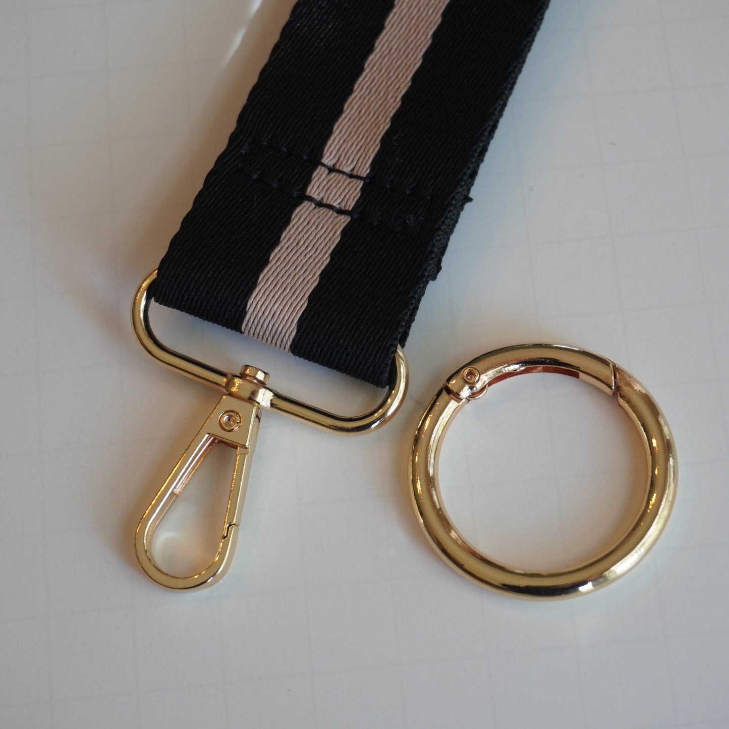 Black Wristlet Keychain