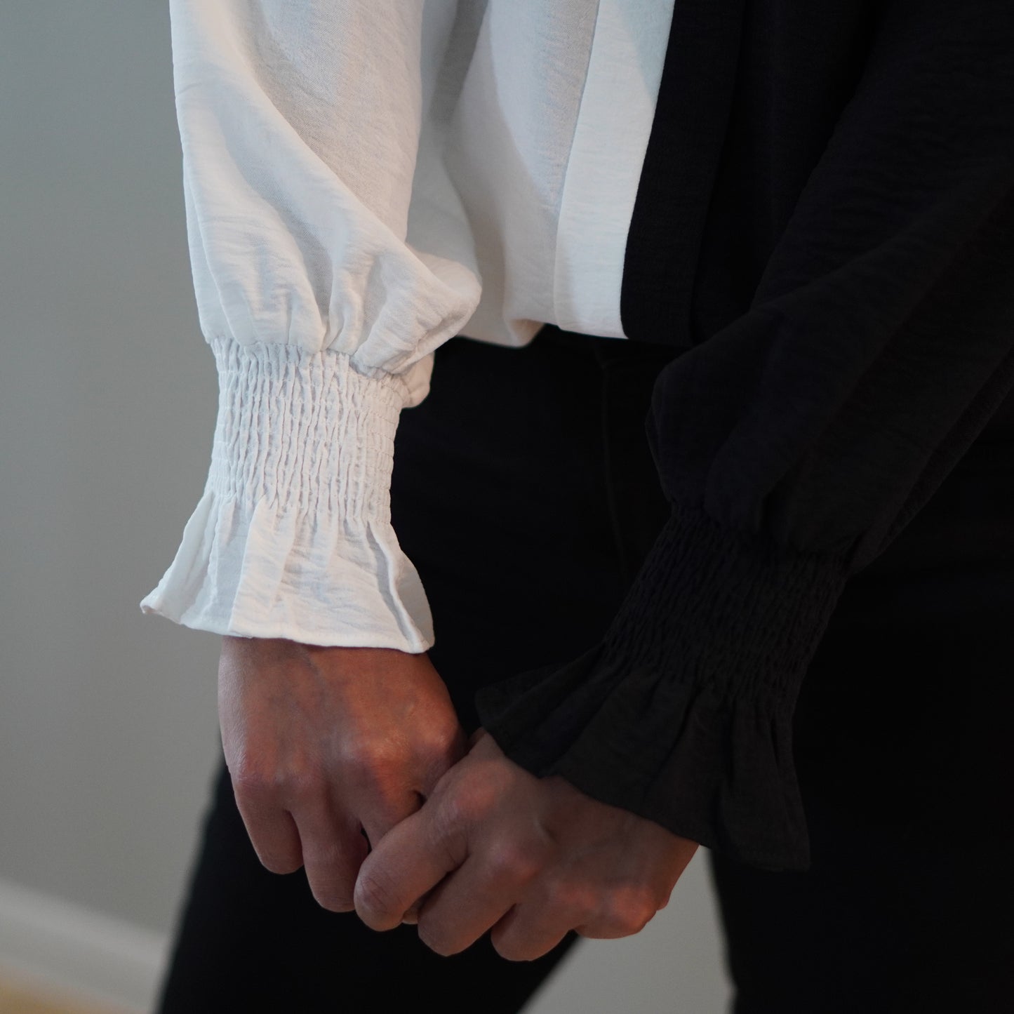 Tuxedo Long Sleeve Top