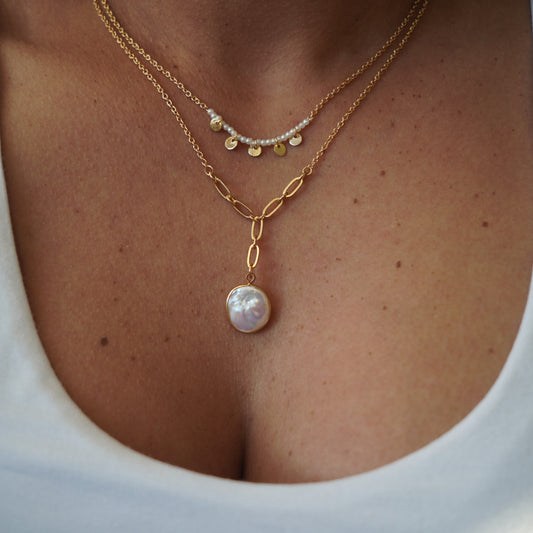 Valencia Faux Pearl Necklace