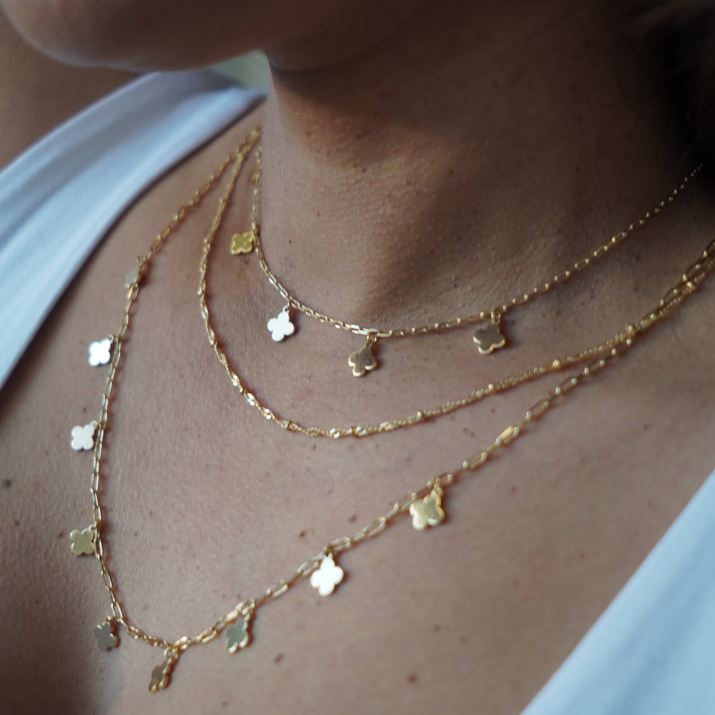 Sophie Layered Dainty Necklace/Gold