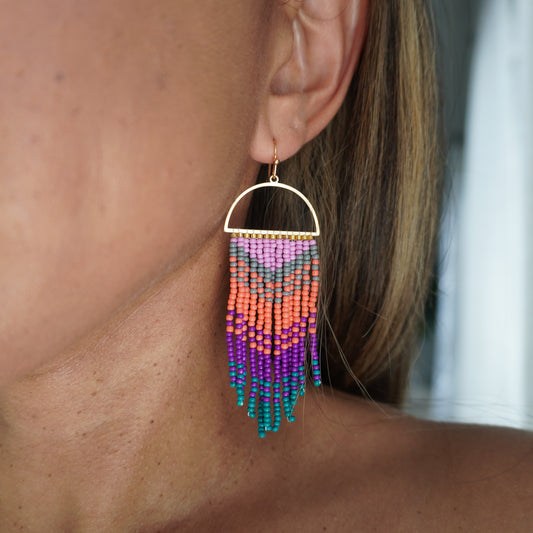 Wendy Beaded Statement Earrings