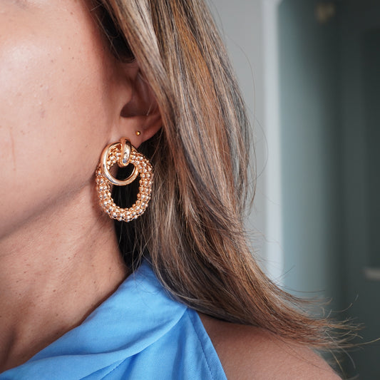 Kim Gold Statement Earrings